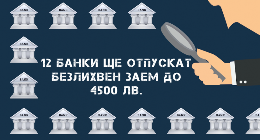 Ето кои са банките, които ще отпускат безлихвеният кредит до 4500 лв!